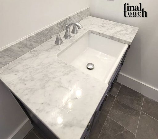 Marble-Carrara-3cm-and-navy-cabinets-4-1024x1024